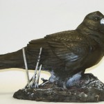 Sculpture corbeau freux